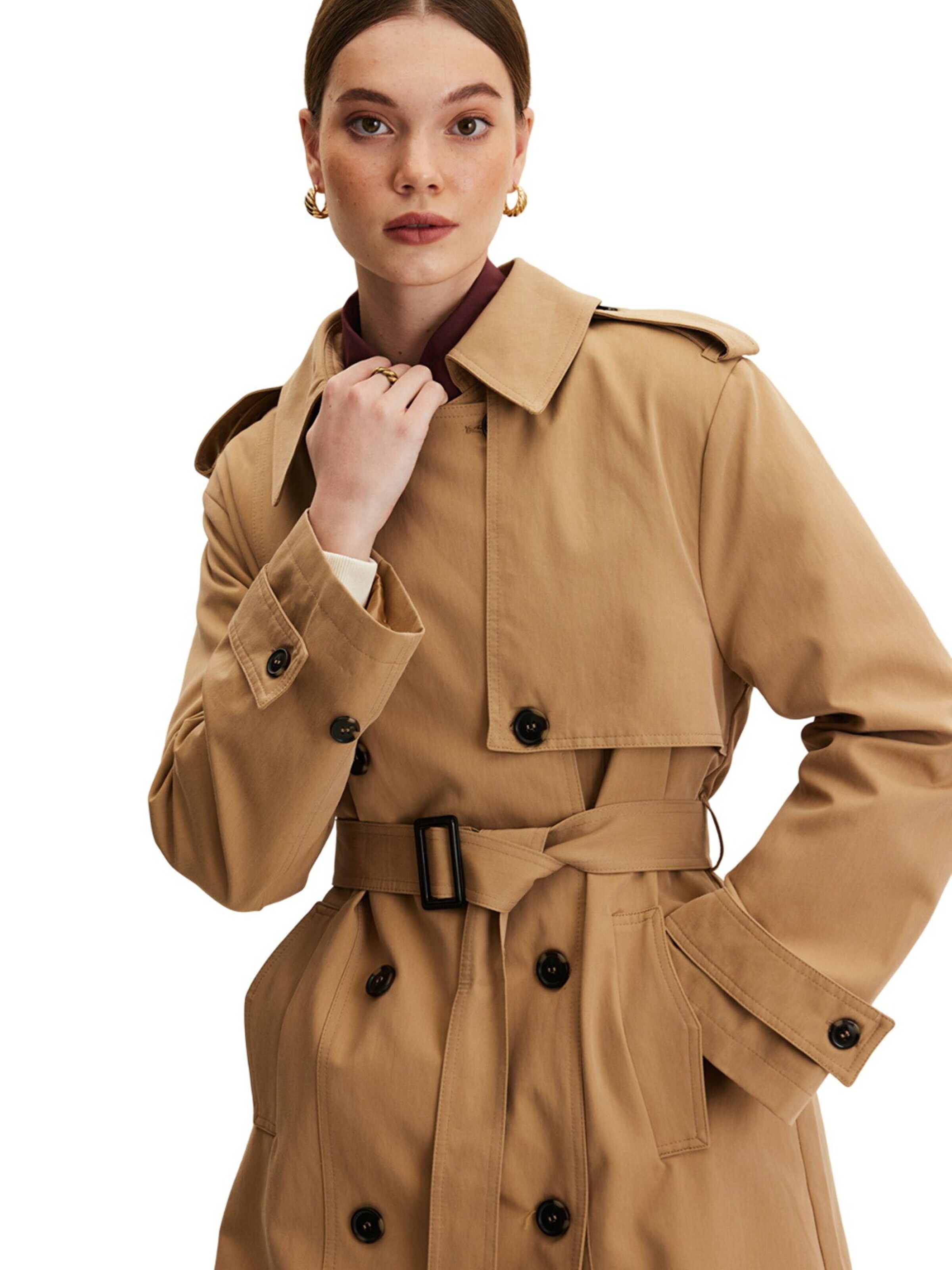 MANUKA Between-seasons coat in Beige
