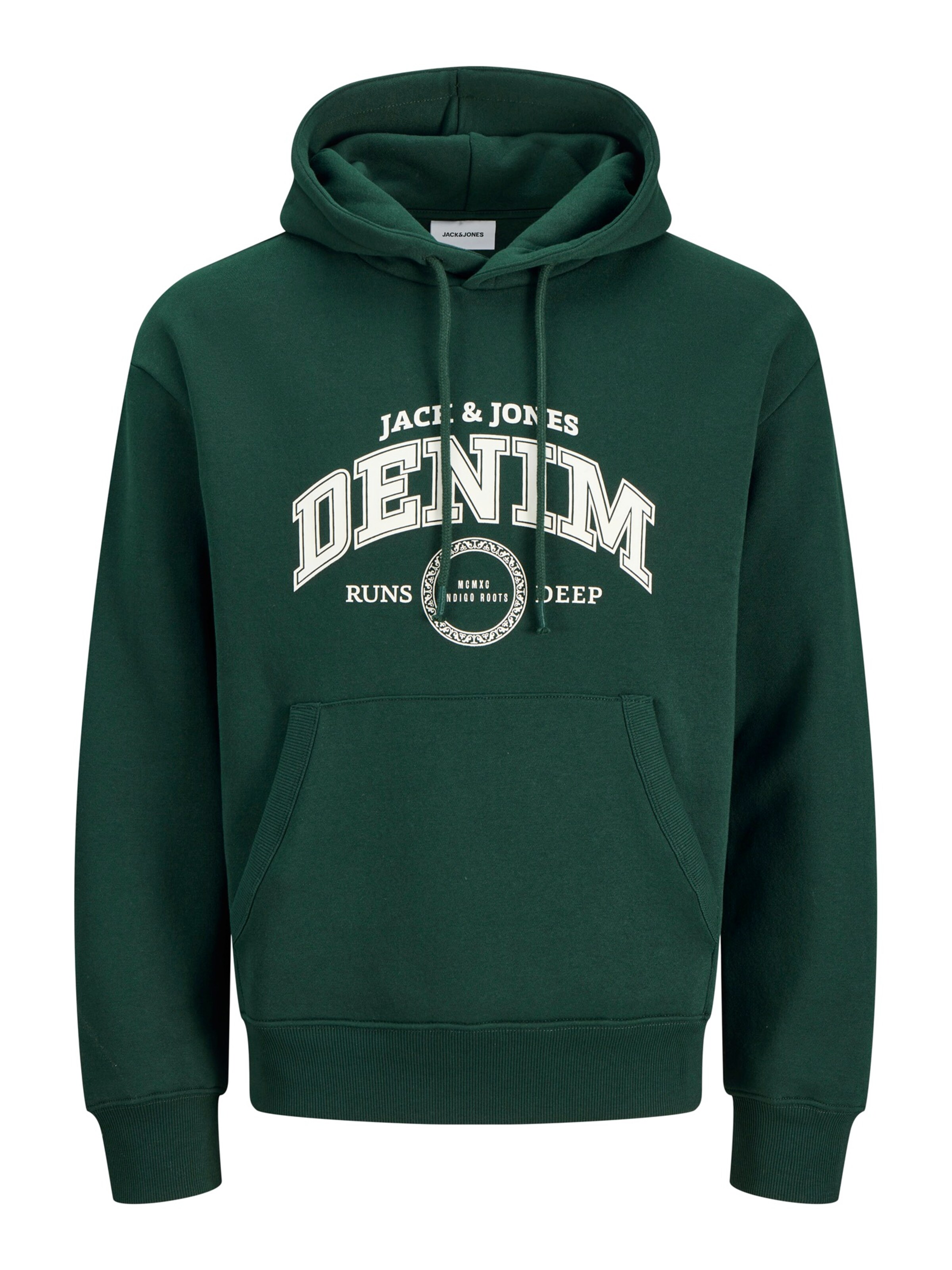 Jack & Jones Plus - Sweatshirt 'JJJAM' em verde: frente