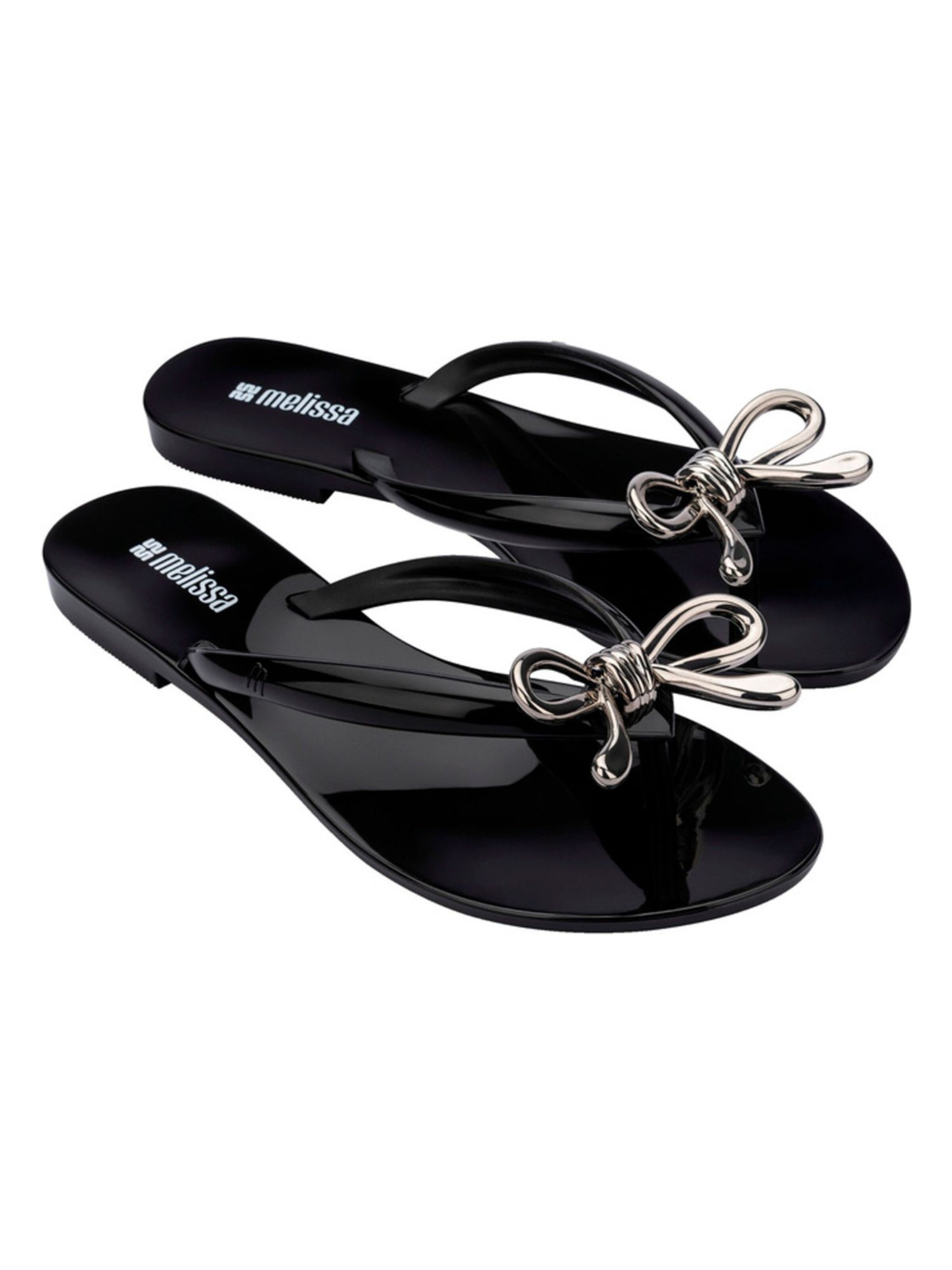 MELISSA T-Bar Sandals 'Harmonic Iris' in Black