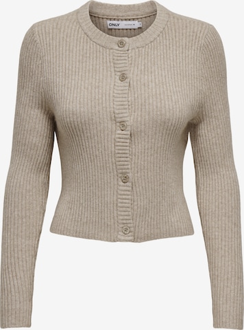 Cardigan 'ONLKatia' ONLY en marron : devant
