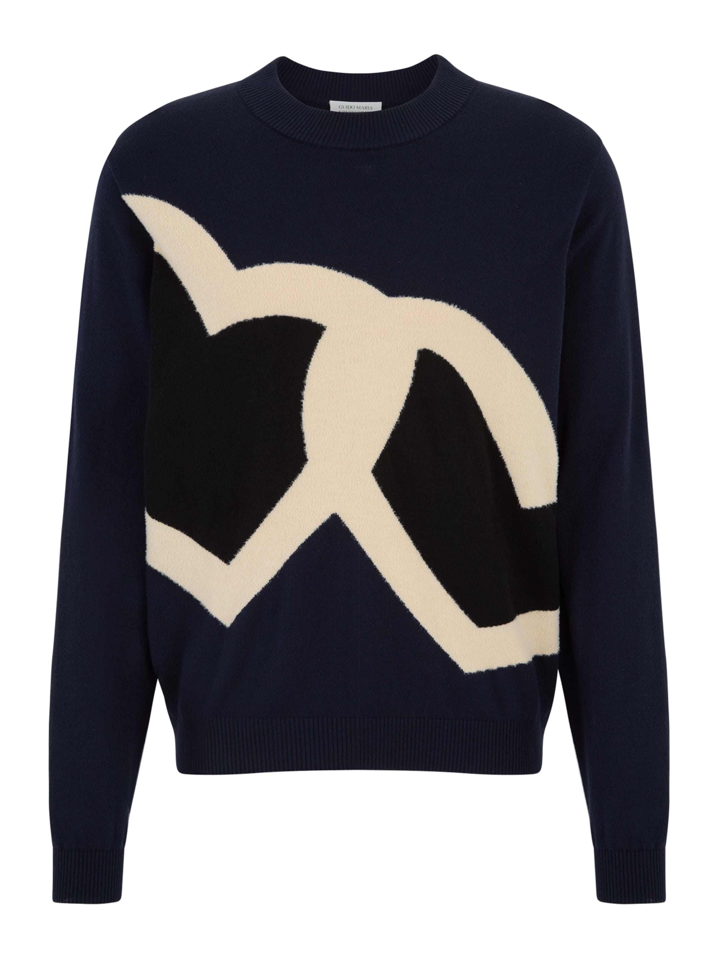 Guido Maria Kretschmer Men Pullover 'Arvid' em bege / marinho, Vista do artigo