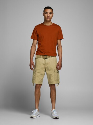 Regular Pantalon cargo 'Charlie' JACK & JONES en marron