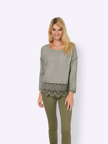 heine Blouse in Groen: voorkant