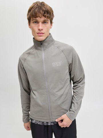 JACK & JONES Sweatjacke 'CNZ' in Grau