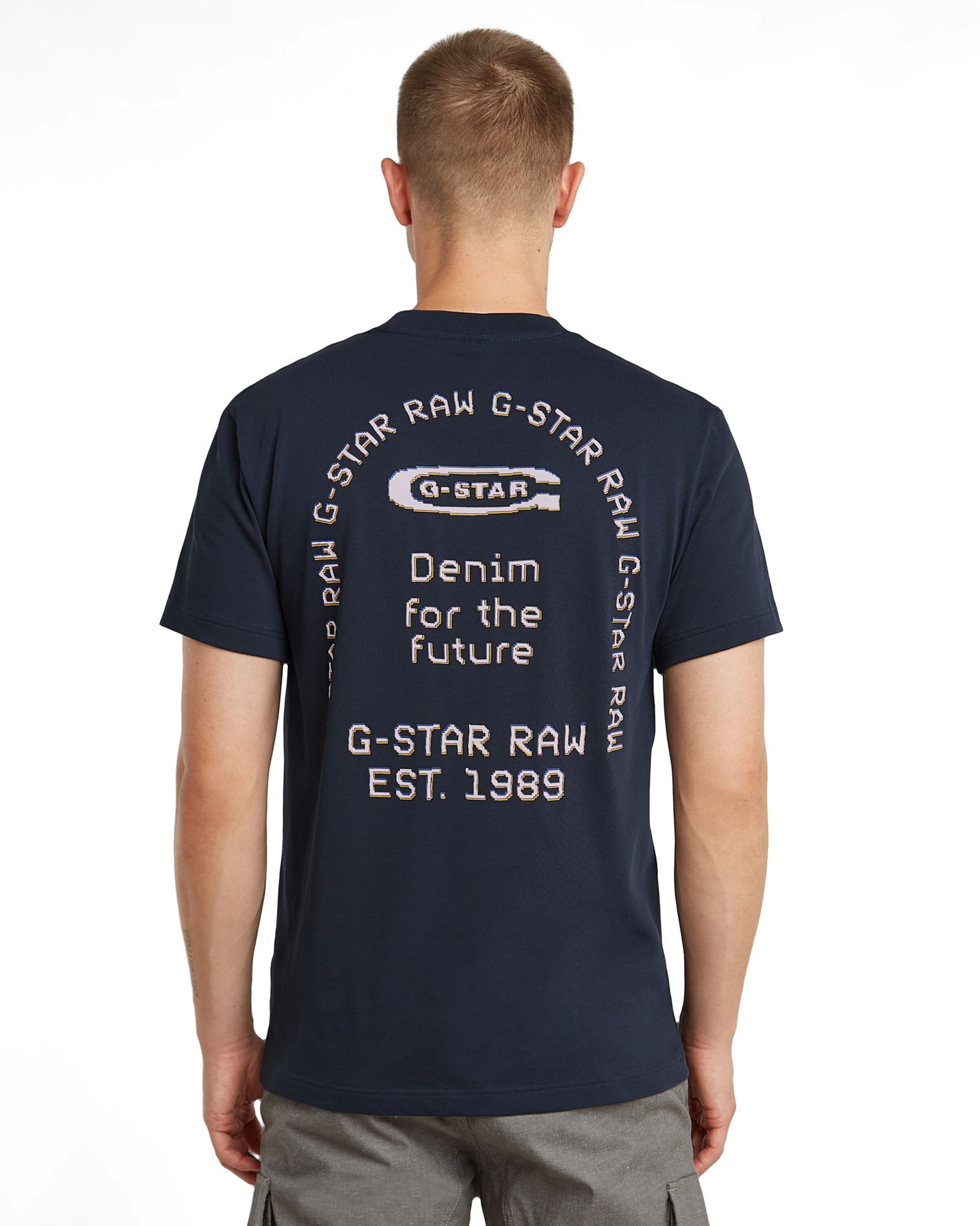 T-Shirt G-STAR en bleu : devant