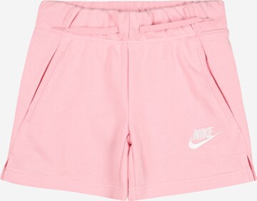 Nike Sportswear regular Παντελόνι σε ροζ: μπροστά