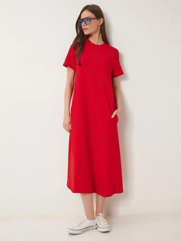 Happiness İstanbul Jurk in Rood