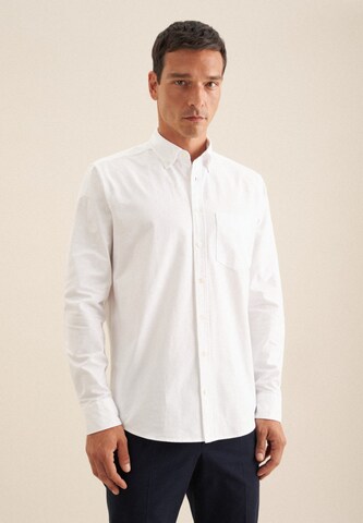 SEIDENSTICKER Regular fit Overhemd 'Smart Casual' in Wit