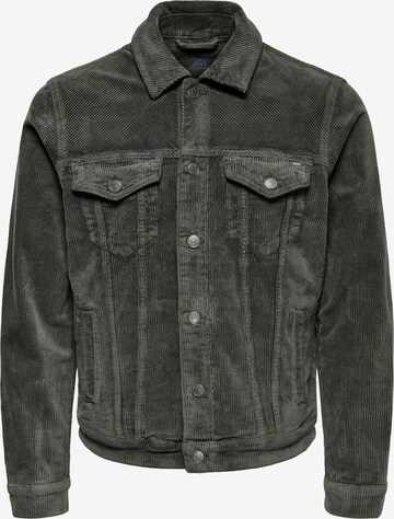 Only & Sons Between-Season Jacket 'Coin' in Grey: front