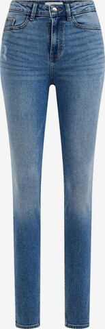 WE Fashion Skinny Jeans in Blauw: voorkant