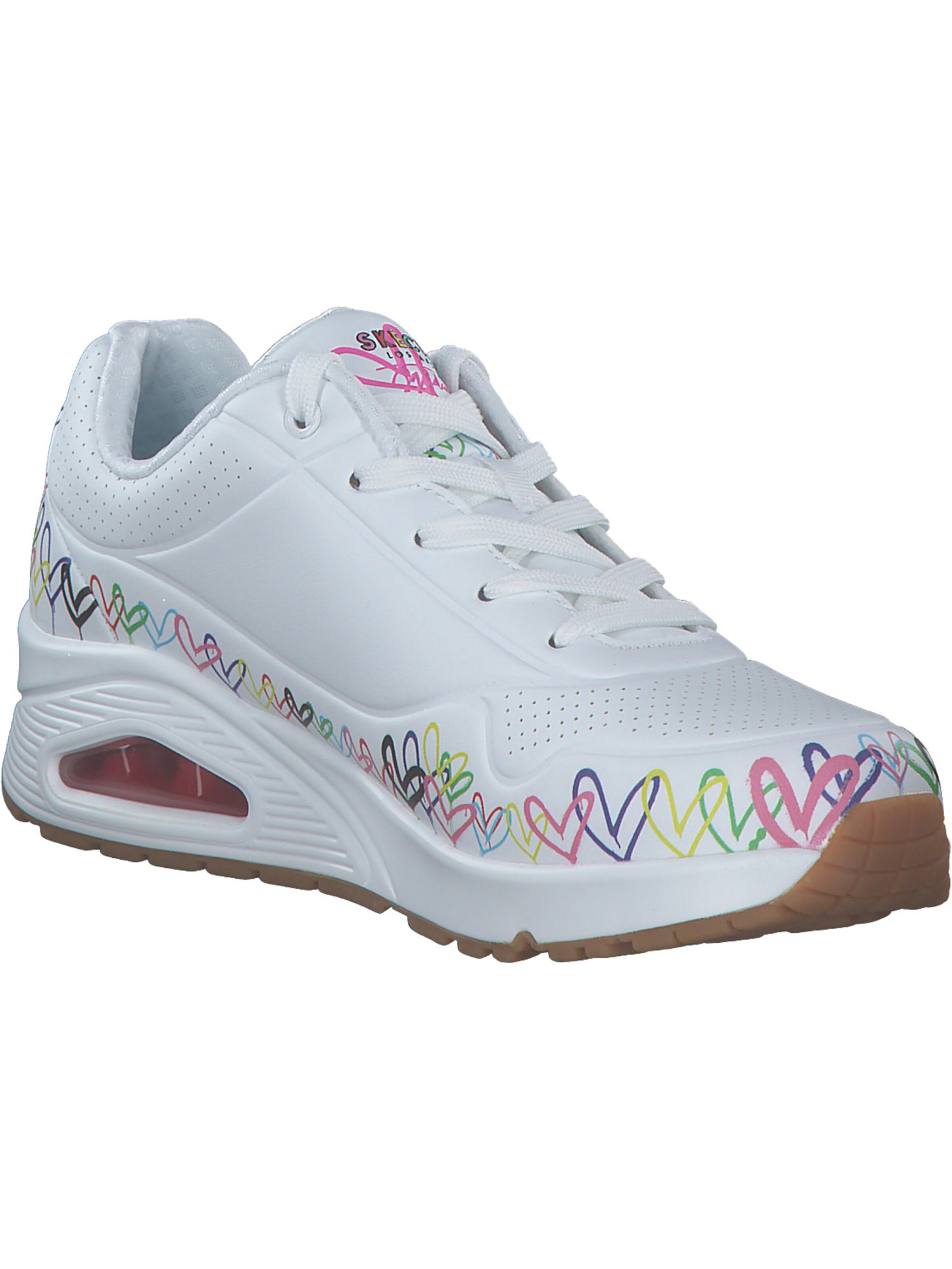 SKECHERS Sneaker 'Uno Goldcrown Collab Heart' in Weiß