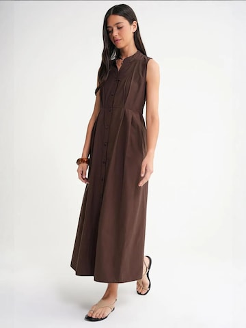 MixRay Shirt dress in Brown
