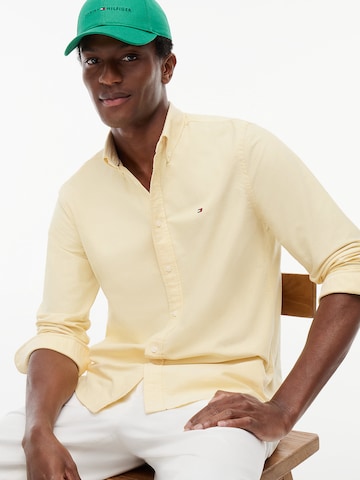 TOMMY HILFIGER Regular fit Button Up Shirt in Yellow