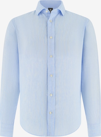 Coupe regular Chemise Boggi Milano en bleu : devant
