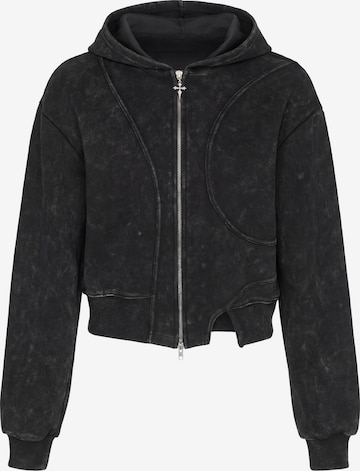 Veste de survêtement myMo ROCKS en noir : devant