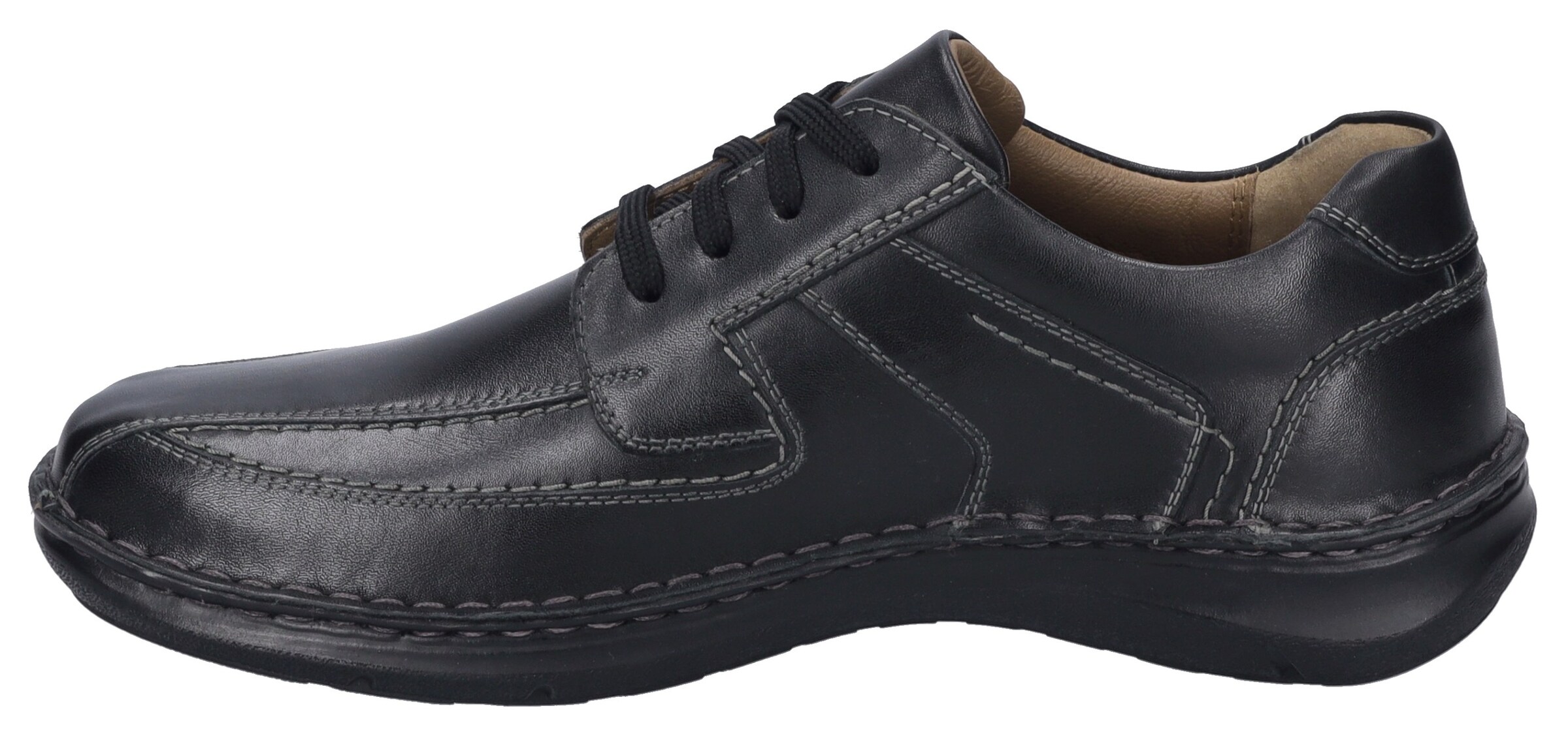 JOSEF SEIBEL Schnürschuh in Schwarz: Vorderseite