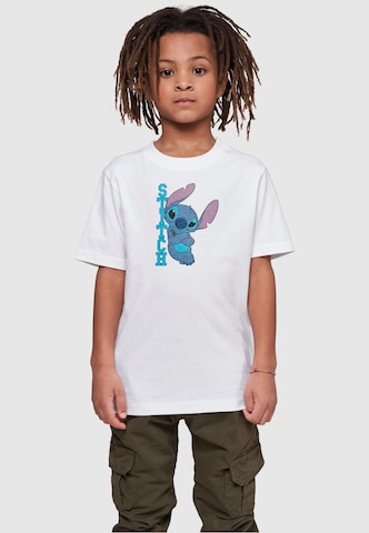 T-Shirt 'Lilo And Stitch - Posing' ABSOLUTE CULT en blanc : devant