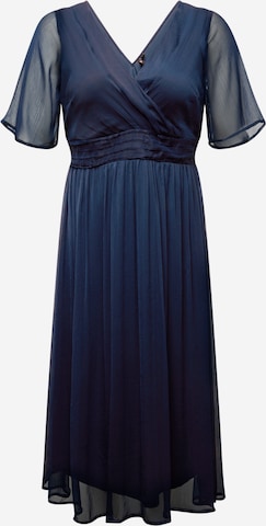 Vero Moda Curve Cocktailjurk 'MIA' in Blauw: voorkant