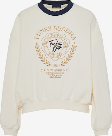 Funky Buddha Collegepaita värissä valkoinen: etupuoli