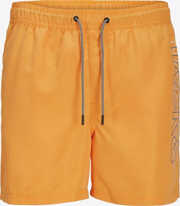 Shorts de bain 'FIJI' JACK & JONES en orange : devant