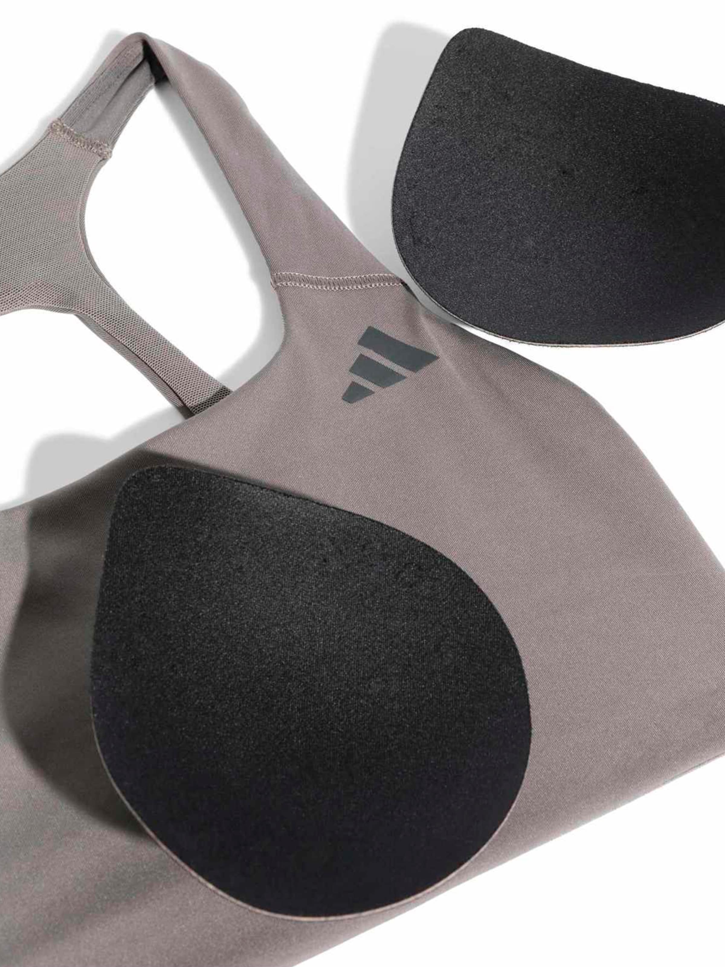 ADIDAS PERFORMANCE Bygelfri Sportbehå 'Optime' i grå