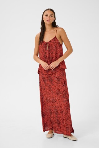 Kaffe Skirt in Red