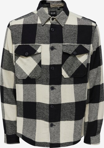 Camicia 'Milo' di Only & Sons in nero: frontale