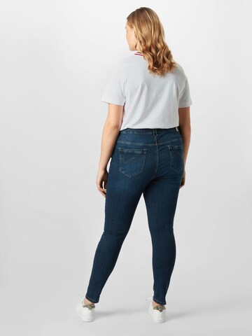 ONLY Carmakoma Skinny Jeans 'Laola' in Blauw