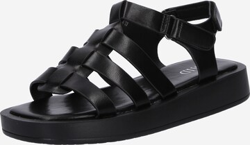 Raid Sandalen met riem 'RYO' in Zwart: voorkant