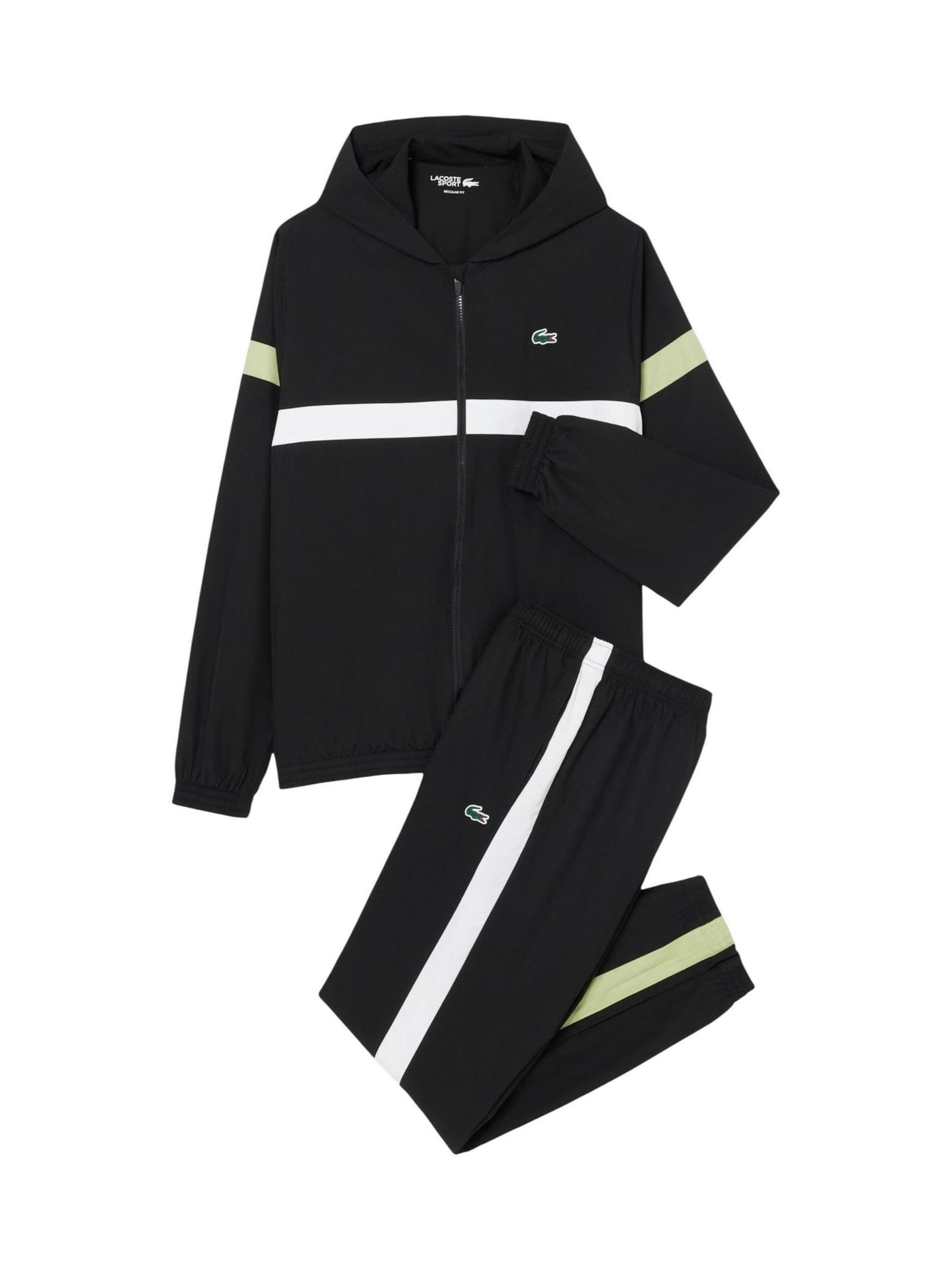 LACOSTE Regular Sportbyxa i svart: framsida