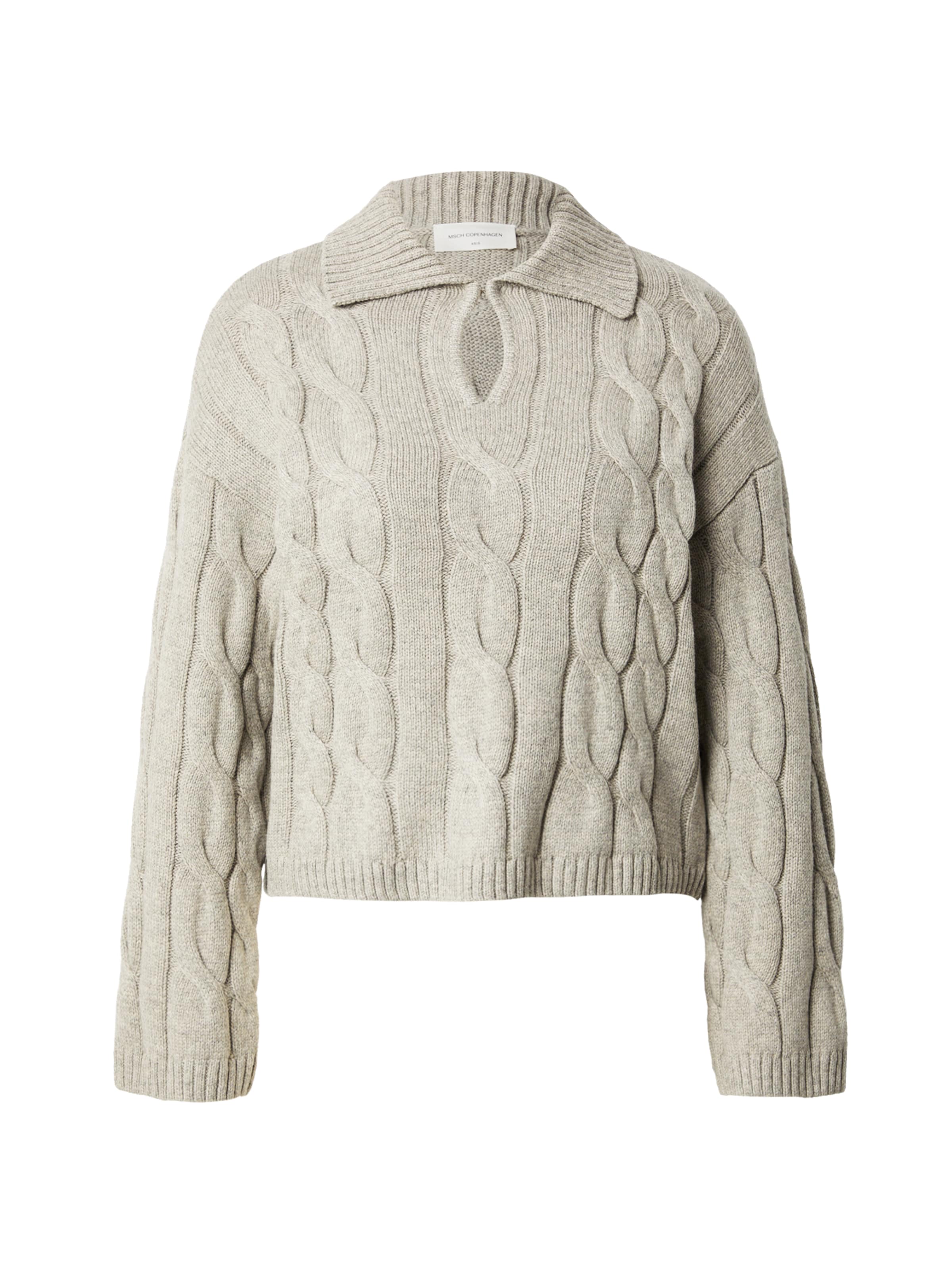 MSCH COPENHAGEN Pullover 'Pavana Peony' in Grau: Vorderseite