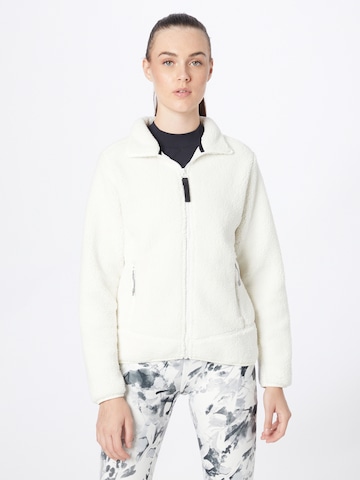 ICEPEAK Athletic fleece jacket 'ADELINE' in White: front