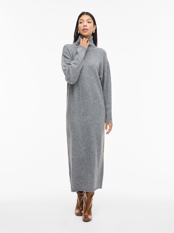 VILA Knit dress 'VIBREENA' in Grey: front