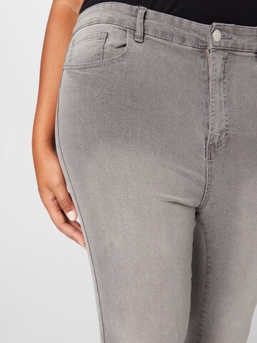 Dorothy Perkins Curve Skinny Jeans 'Alex' in Grau