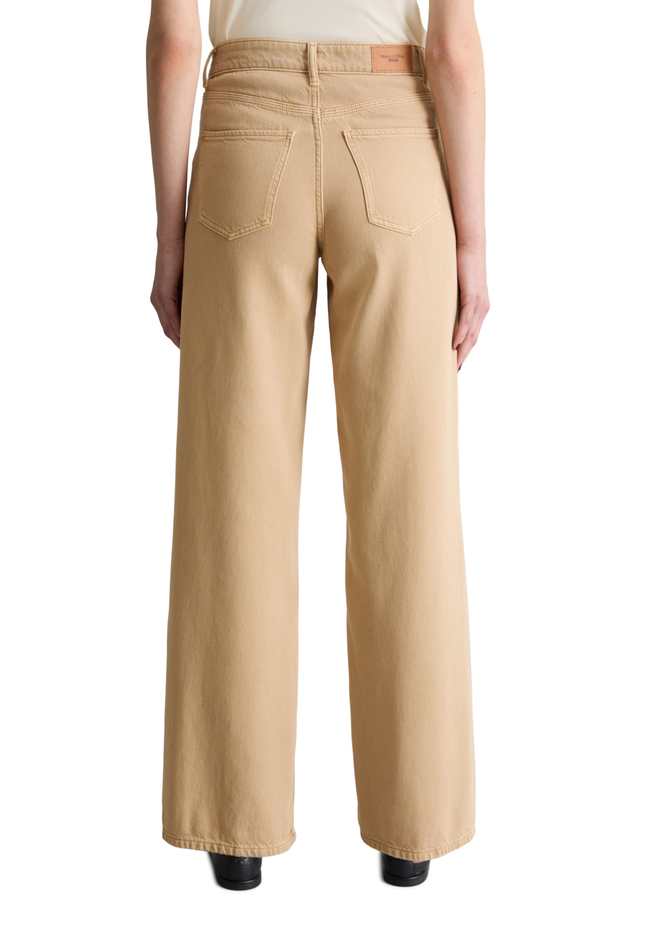 Marc O'Polo DENIM Wide leg Jeans 'Tomma' in Beige