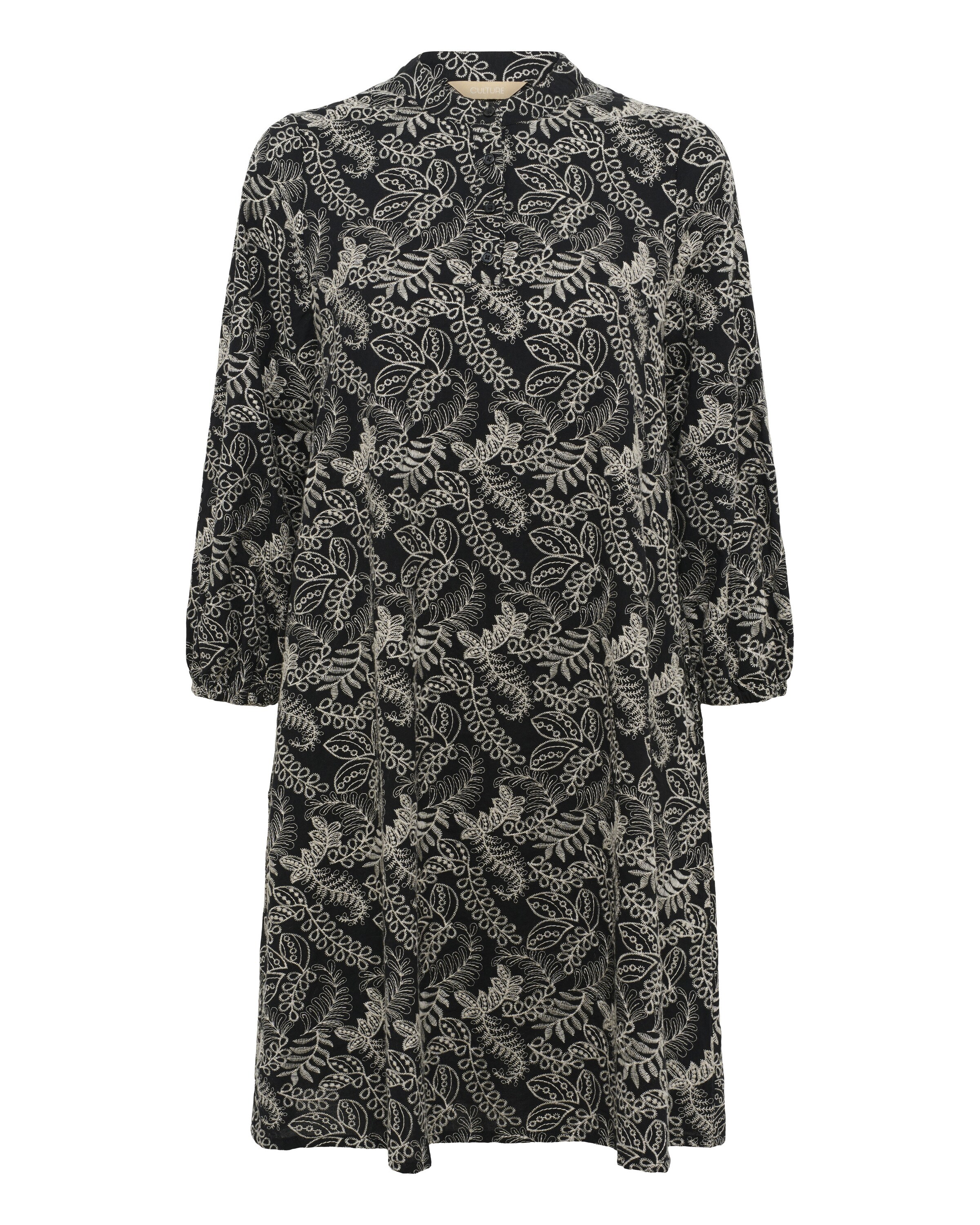 CULTURE Jurk in Zwart: voorkant