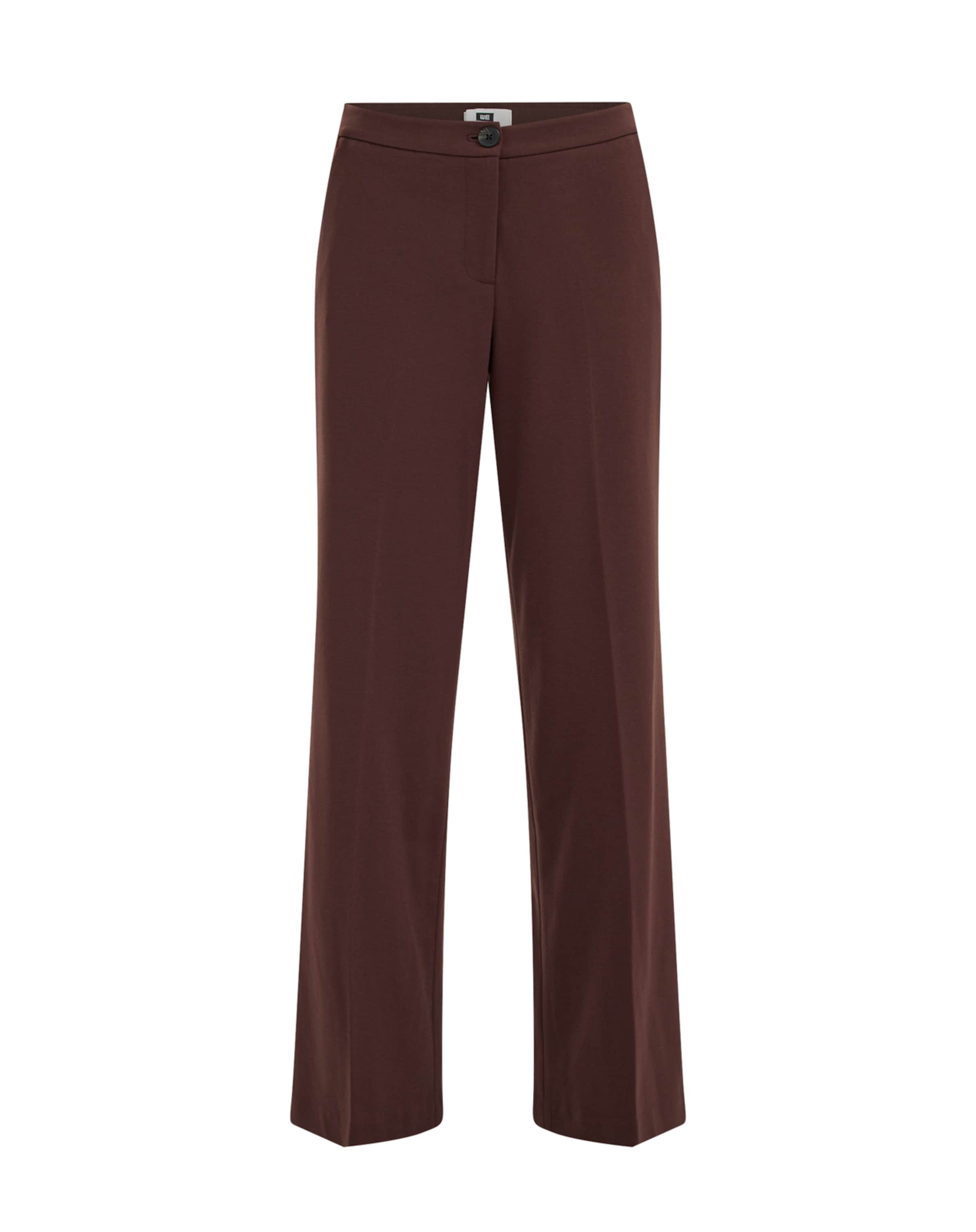 WE Fashion Wide Leg Hose in Braun: Vorderseite