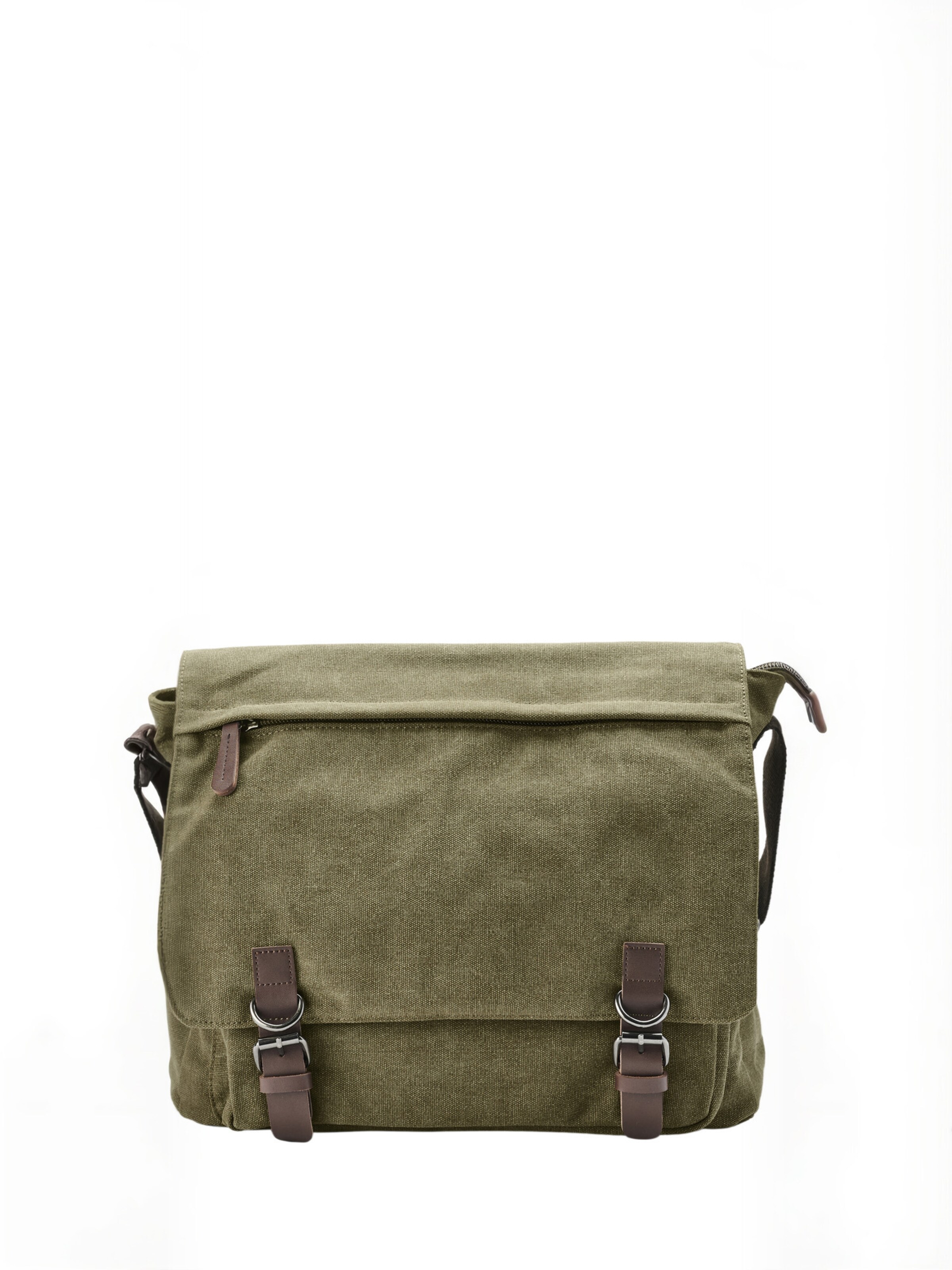 Borsa a tracolla ' Wanderer ' di Trendhim in verde: frontale