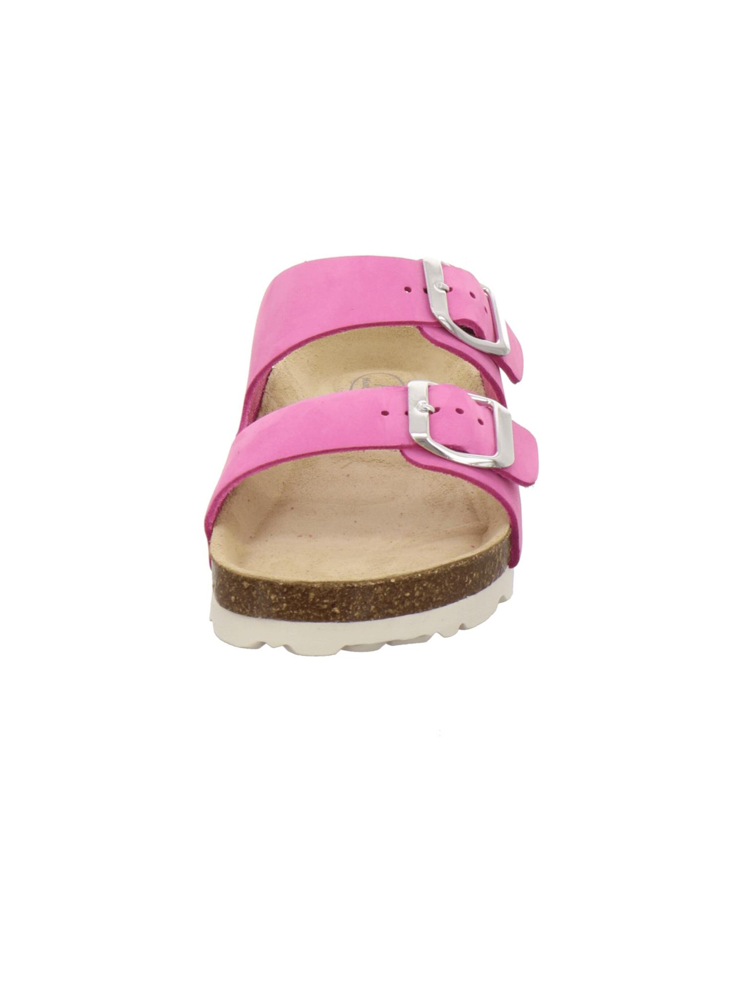 Sandales 'Mädchen Pantolette Zweischnaller fuchsia' AFS-Schuhe en rose
