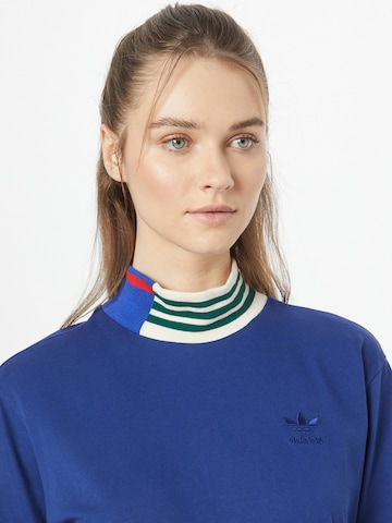 ADIDAS ORIGINALS T-Shirt 'Rib Collar ' in Blau