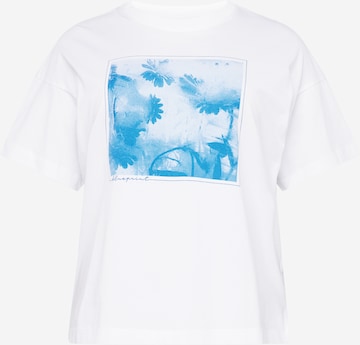 T-shirt Esprit Curves en blanc : devant