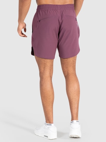 Smilodox Regular Workout Pants 'Emil' in Purple
