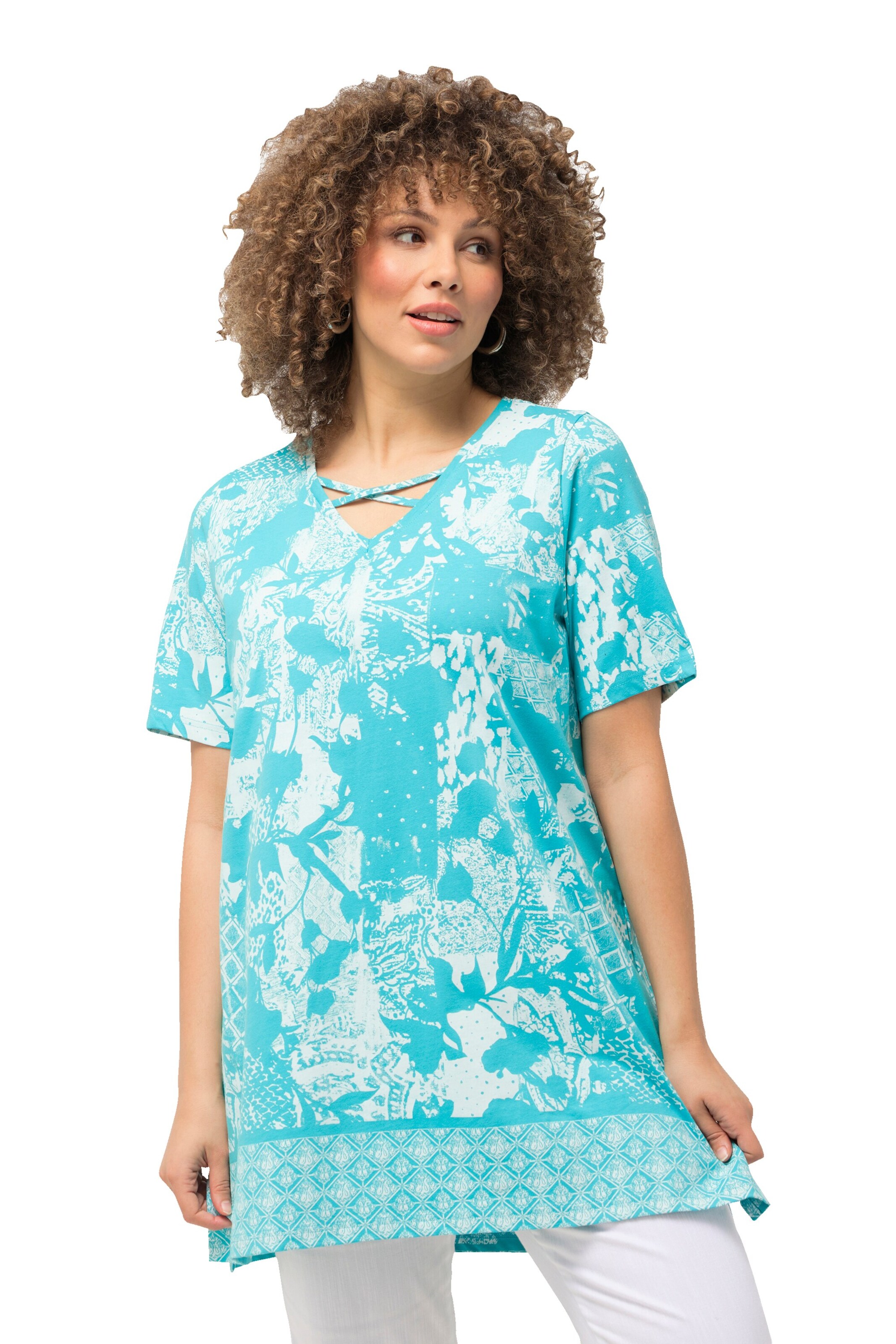 Ulla Popken Shirt in Blauw: voorkant