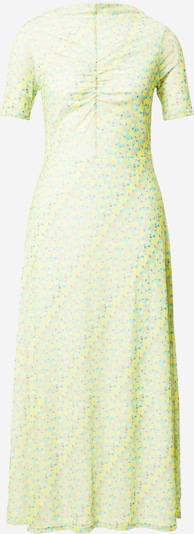 Suknelė iš Warehouse, spalva – tamsiai mėlyna jūros spalva / žaliosios citrinos spalva / pastelinė žalia / koralų splava, Prekių apžvalga