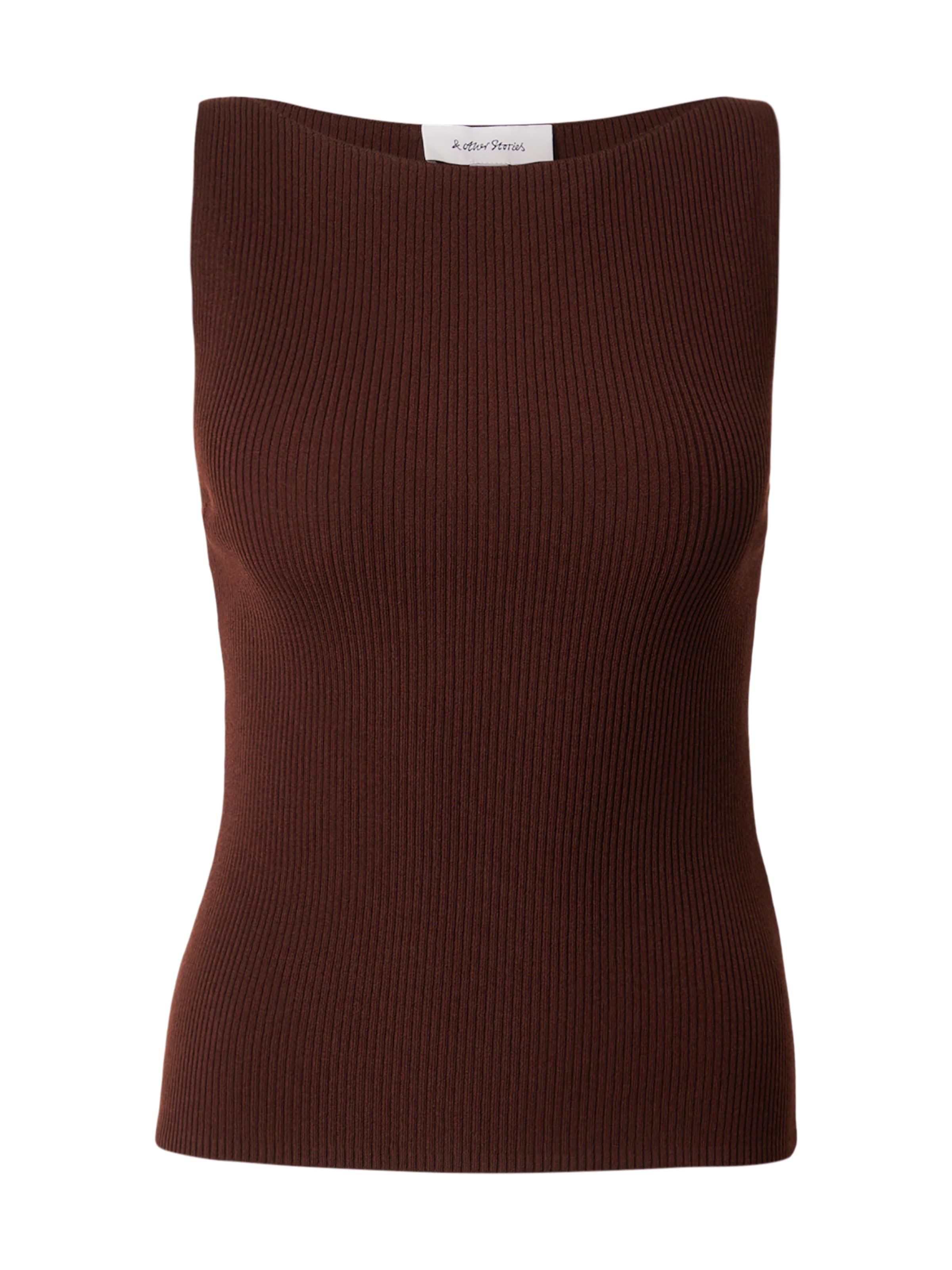 & Other Stories Stricktop in Braun: Vorderseite