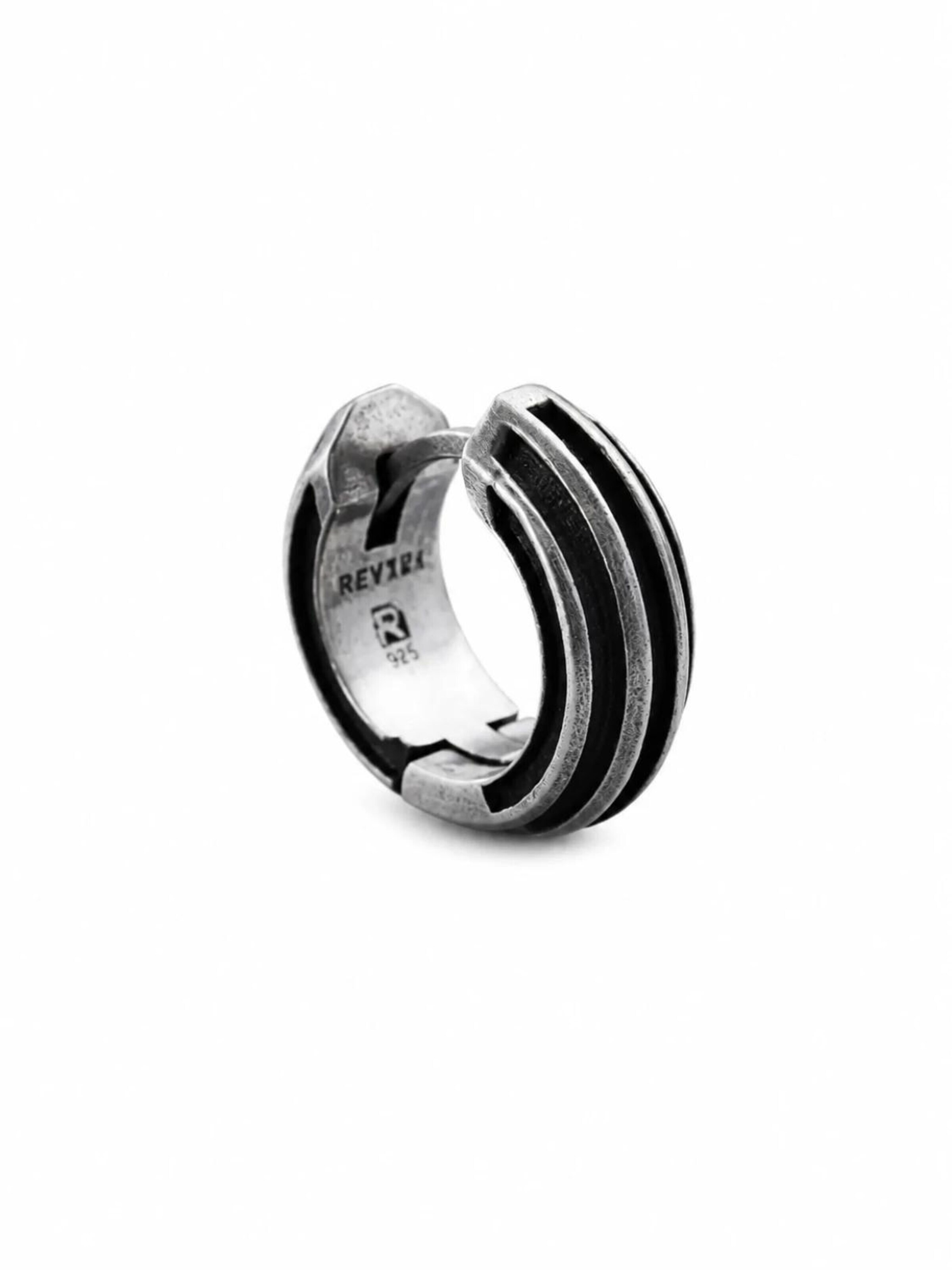 Boucles d'oreilles 'FOCUS' REYTEL en argent : devant