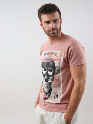 T-Shirt 'Clem' Deeluxe en rose