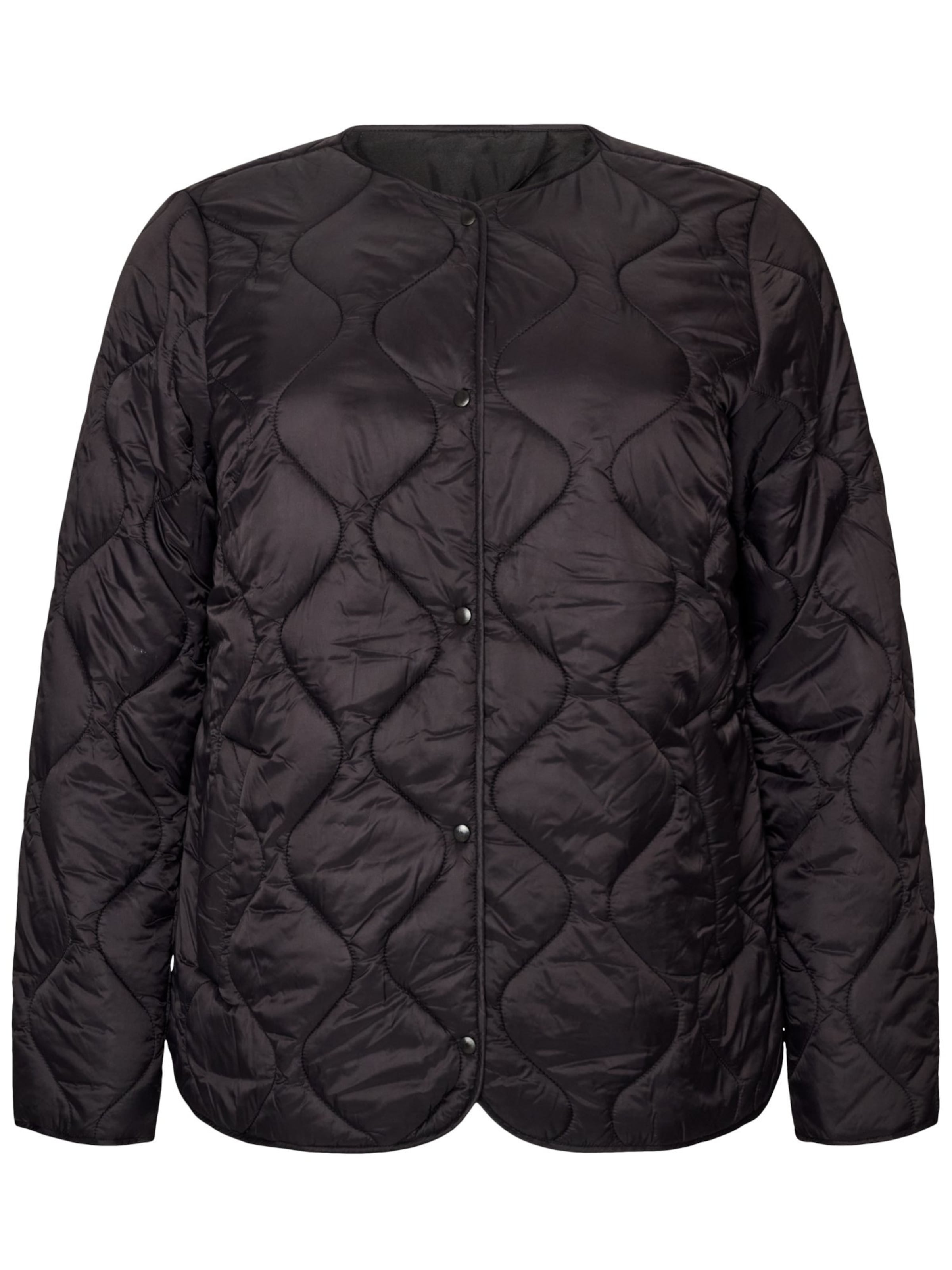 Zizzi Jacke 'Calaila' in Schwarz: Vorderseite