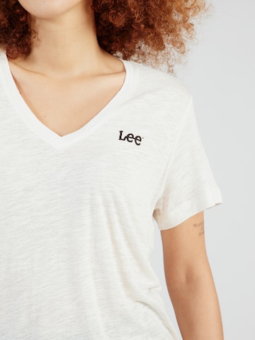 T-shirt 'V NECK TEE' Lee en beige