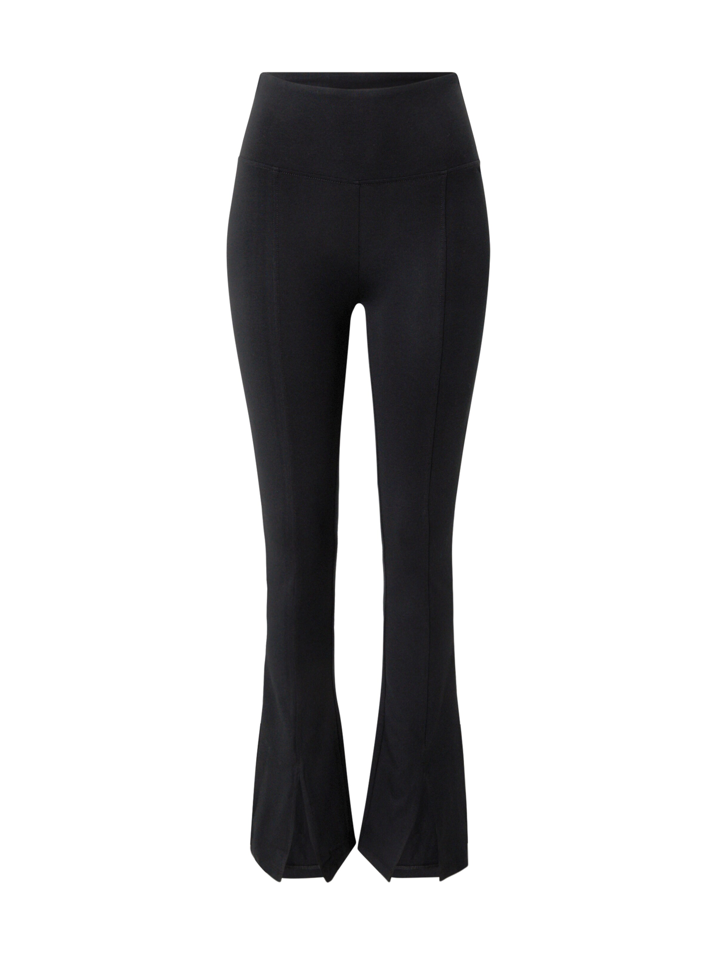 Urban Classics Flared Leggings in Schwarz: Vorderseite